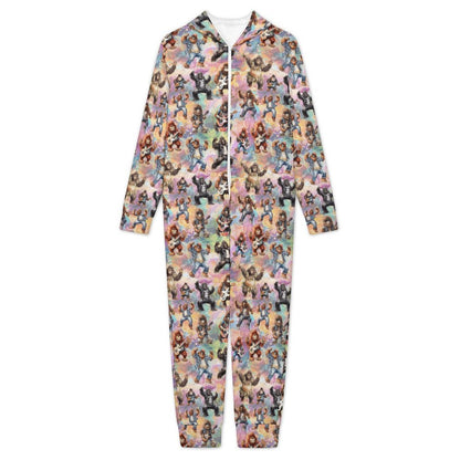 10 Sasquatch Designs, Youth Flannel Footless Zip up Pajama Jumpsuit