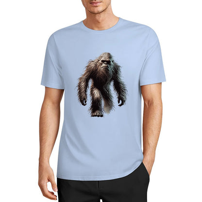Bigfoot - Sasquatch Walking Short Sleeve Cotton T-Shirt