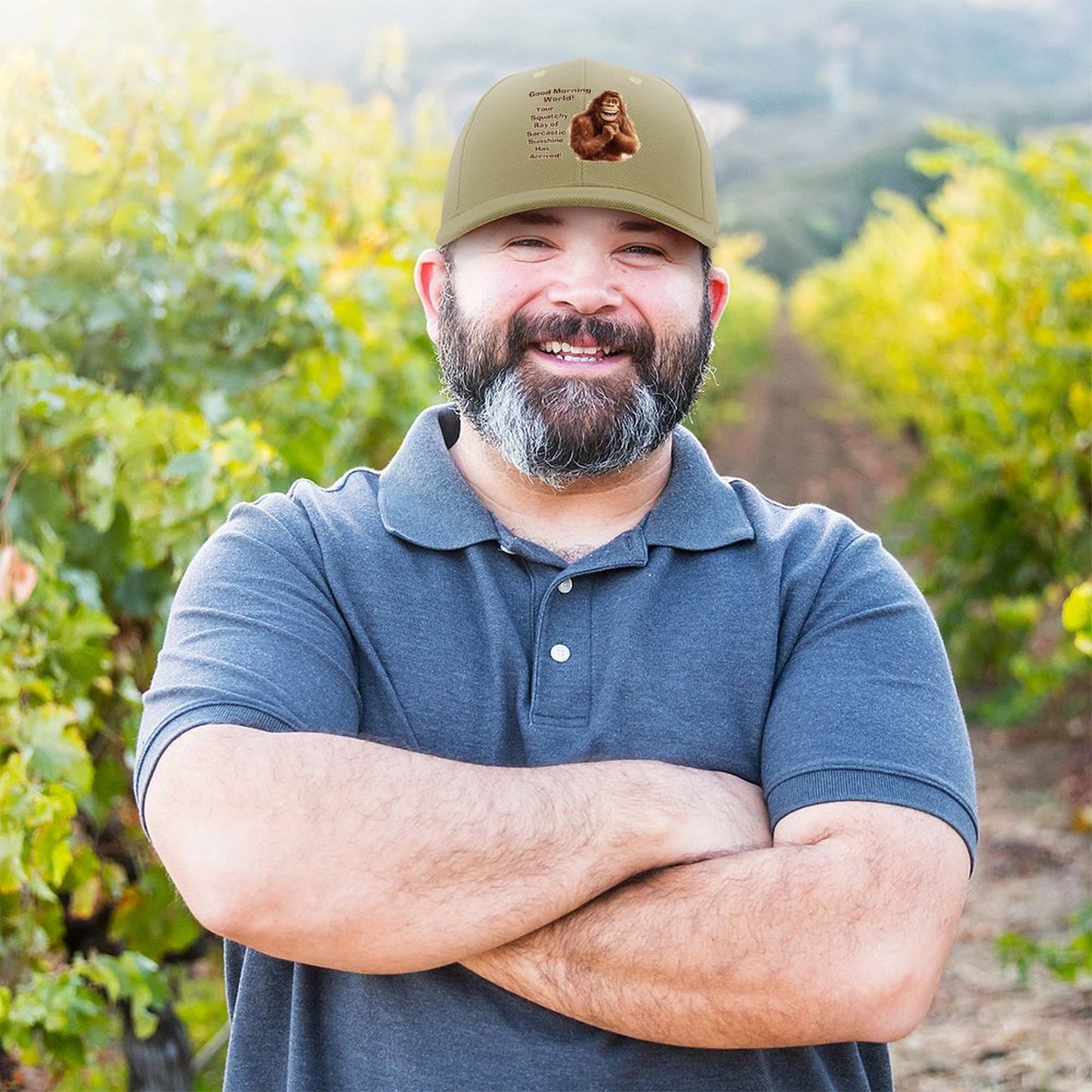 Bigfoot, Sasquatch “Good morning..", Baseball Cap – 8 Colors