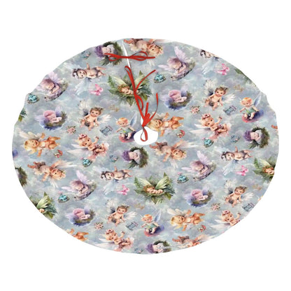 6 Fairy / Angel Designs, Plush Christmas Tree Skirt