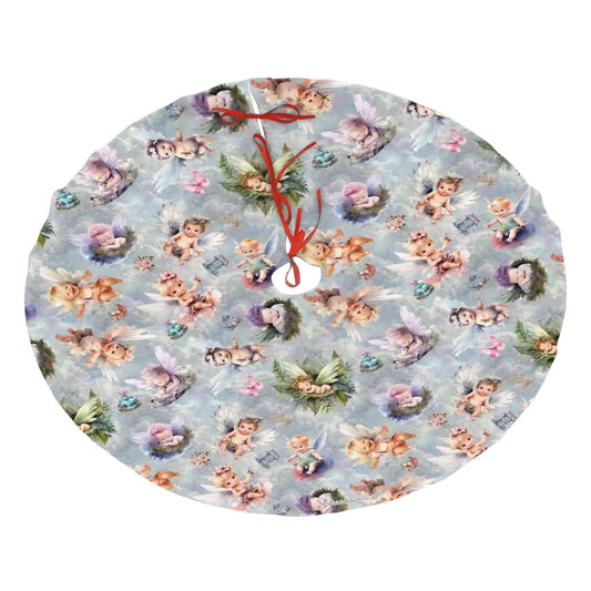 6 Fairy / Angel Designs, Plush Christmas Tree Skirt