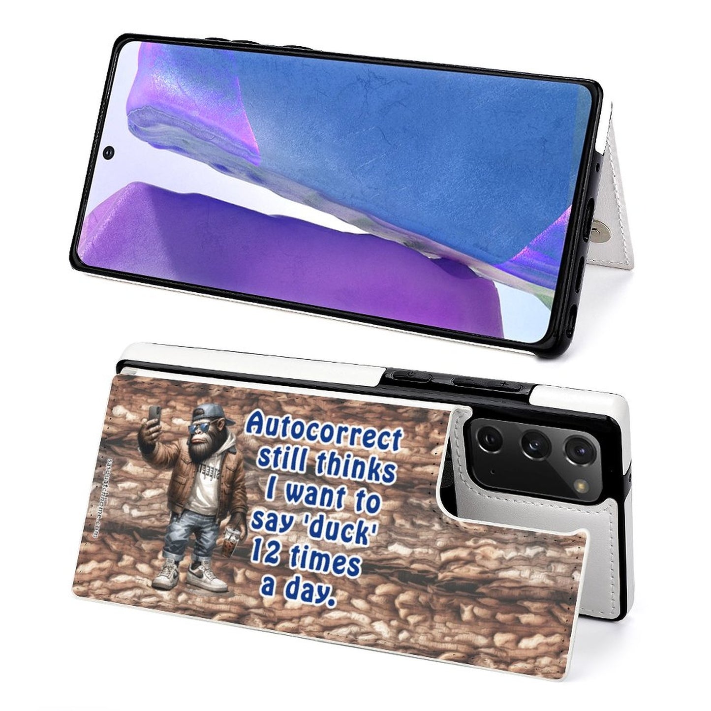 Bigfoot, Sasquatch, "My Spell Check..." Samsung Note20 Flip Phone Case