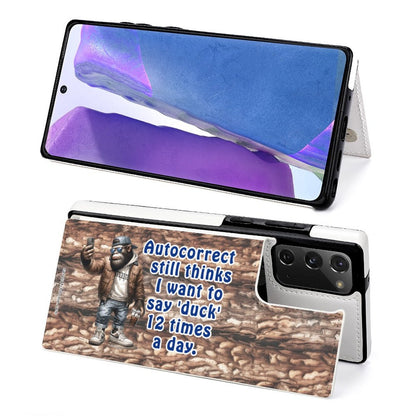 Bigfoot, Sasquatch, "My Spell Check..." Samsung Note20 Flip Phone Case