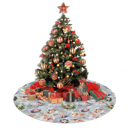 6 Fairy / Angel Designs, Plush Christmas Tree Skirt