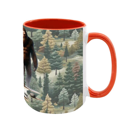 Sarcastic Sasquatch "Boo f_cking hoo", Large 15 Ounce Colorful Mugs – Made In USA