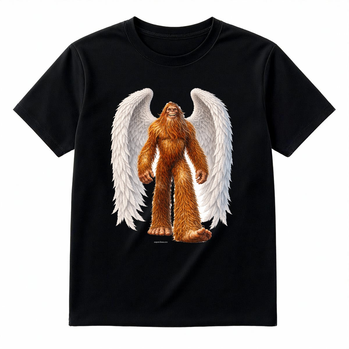 Bigfoot Sasquatch With Wings, |Gildan 5000 T Shirt