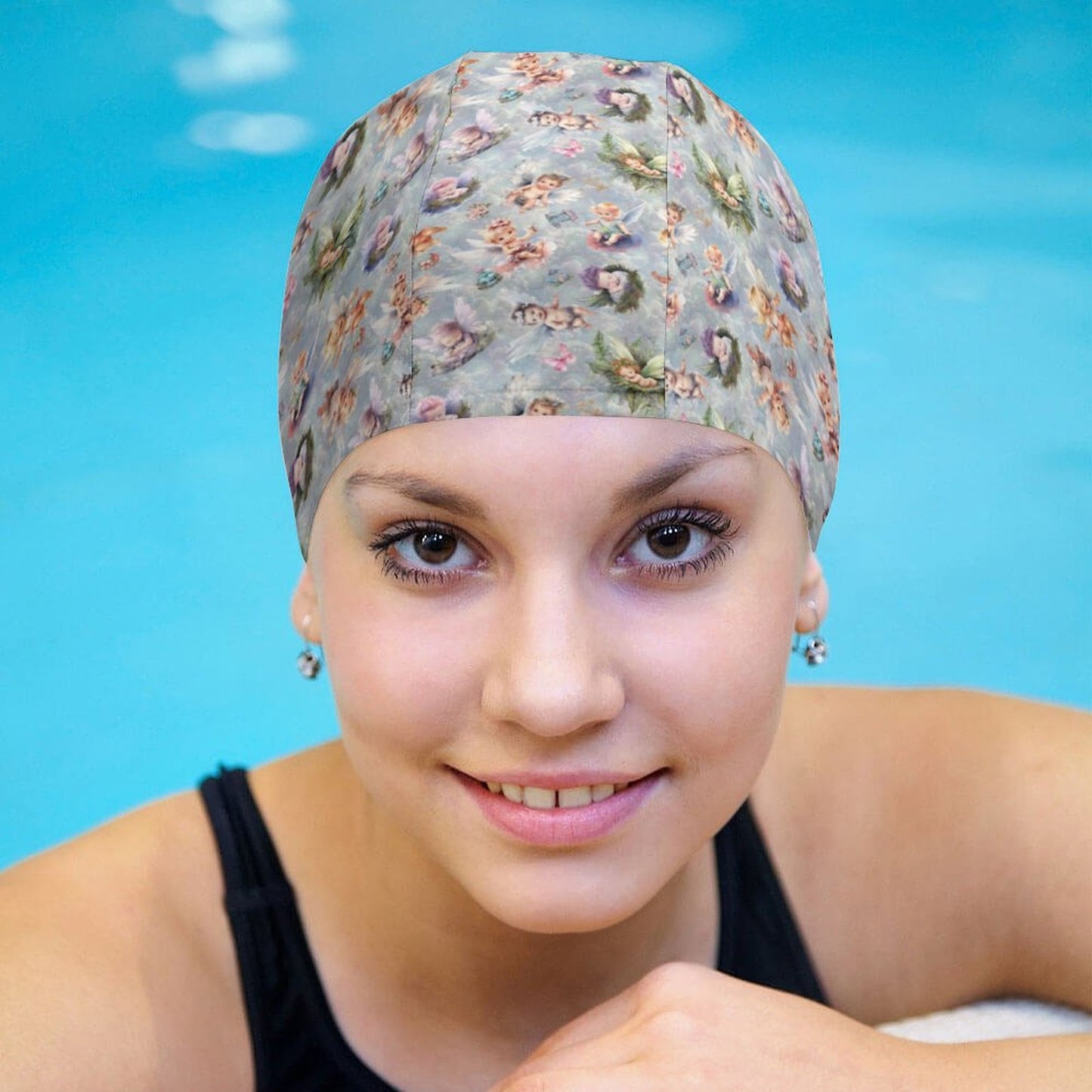 6 Fairy Designs, Adult Swimming Cap