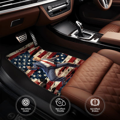 Donald Trump Dancing, 4 Piece Auto Floor Mats