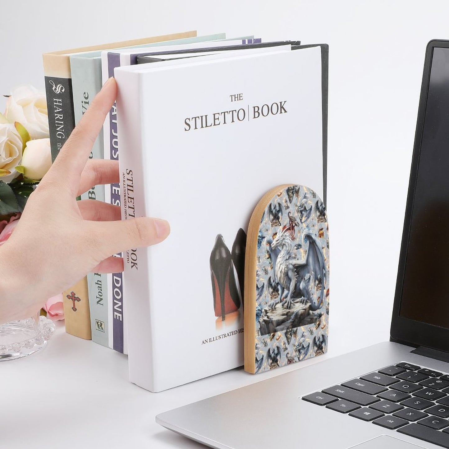 Dragon, Wood Bookends