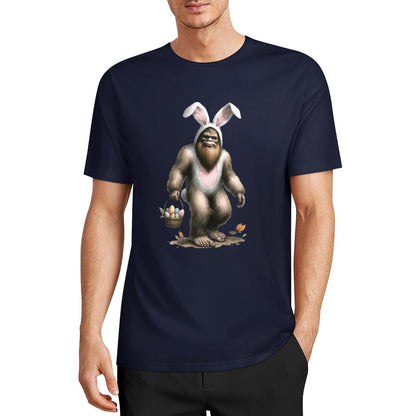 Bigfoot - Sasquatch Easter Bunny Short Sleeve Cotton T-Shirt