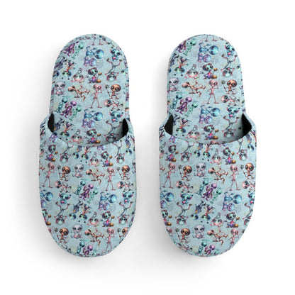 6 Alien Designs Flannel Children's Cotton Slippers