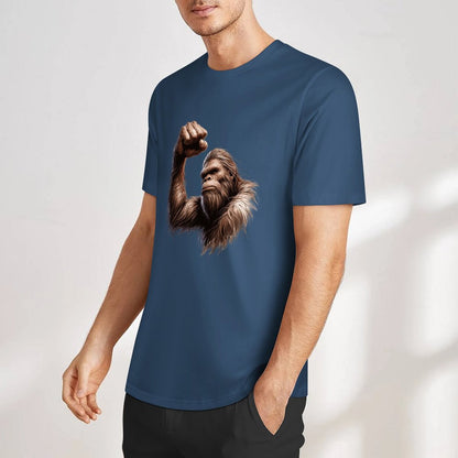 Bigfoot - Sasquatch Big Muscle Short Sleeve Cotton T-Shirt