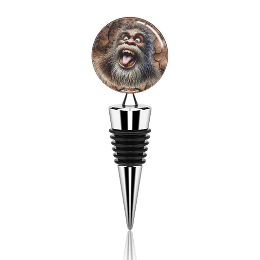 Crazy Sasquatch Face, Wine Bottle Stopper