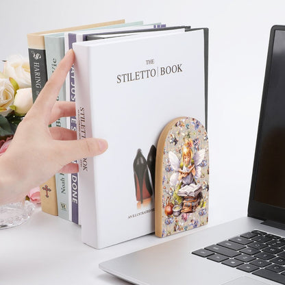 Fairies Reading, Wood Bookends
