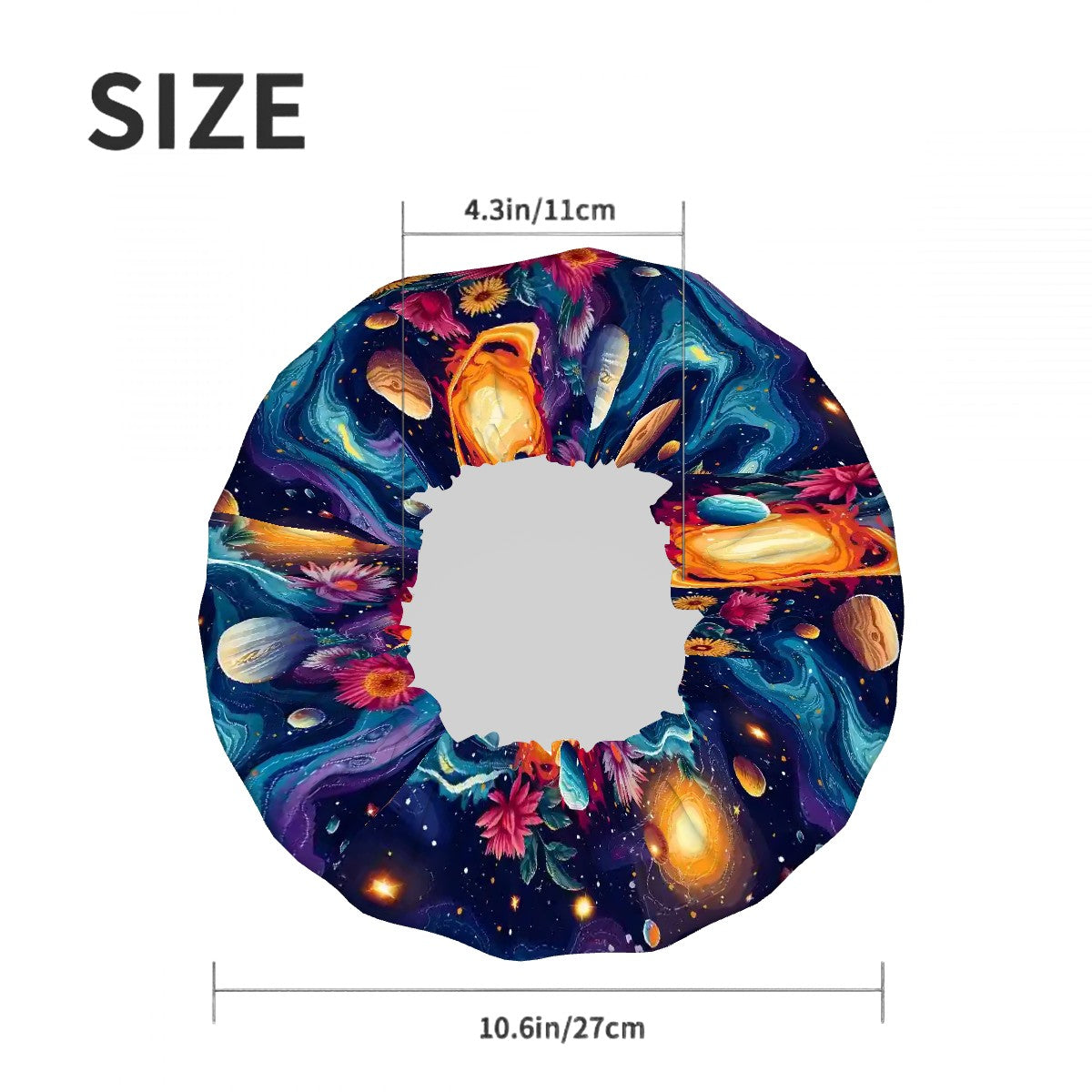 12 Galaxy / Outer Space Reusable Shower Cap