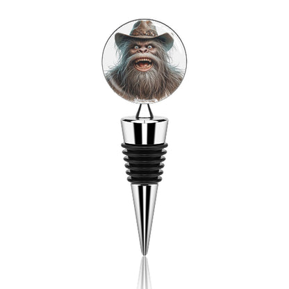 Redneck Bigfoot Sasquatch, Wine Bottle Stopper