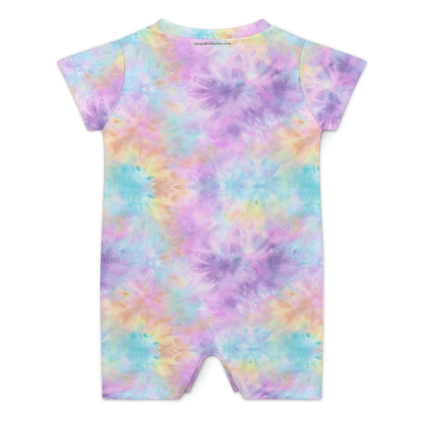 Hippie Bigfoot / Sasquatch, Faux Cotton Short Sleeve Baby Bodysuit Romper