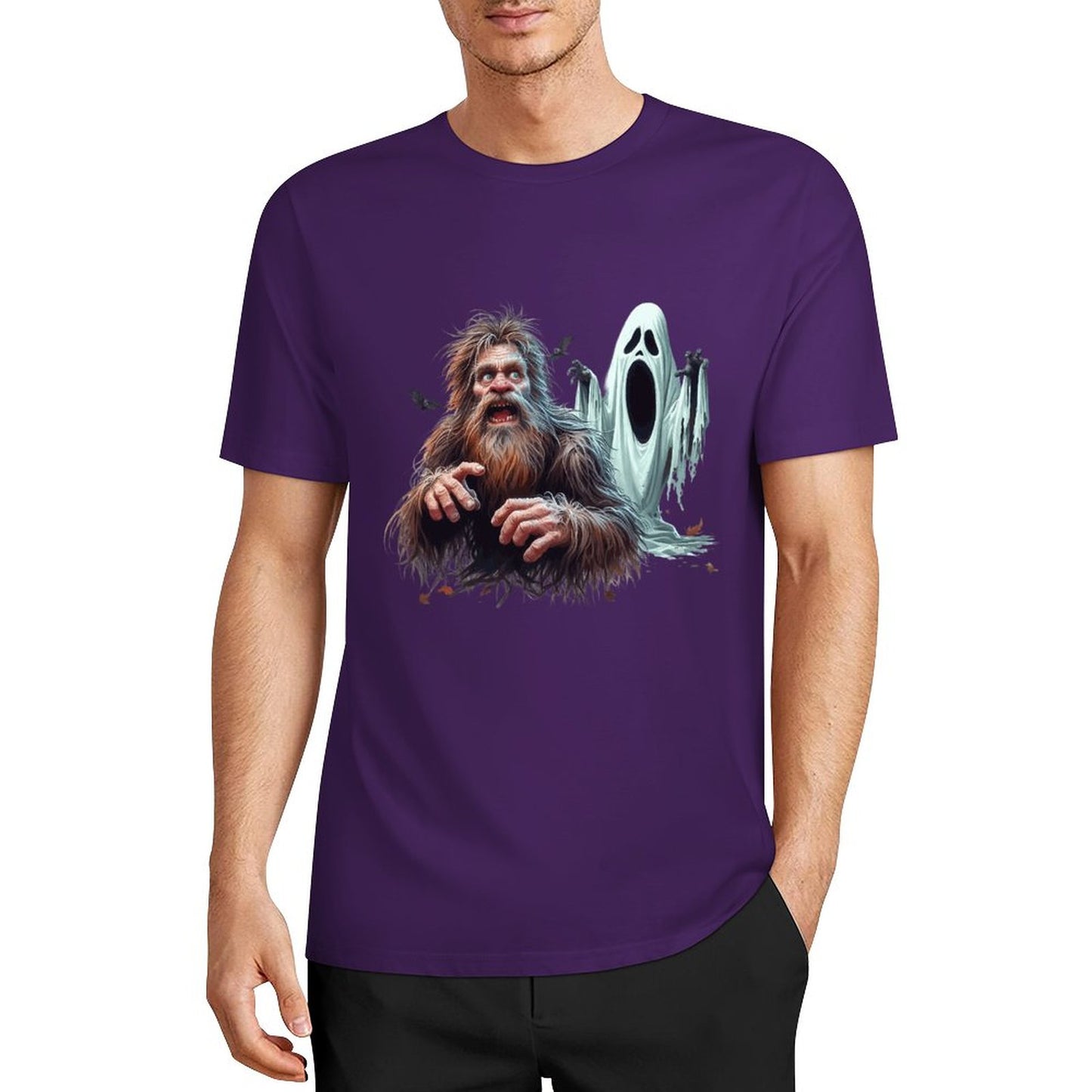 Bigfoot - Sasquatch Halloween Short Sleeve Cotton T-Shirt