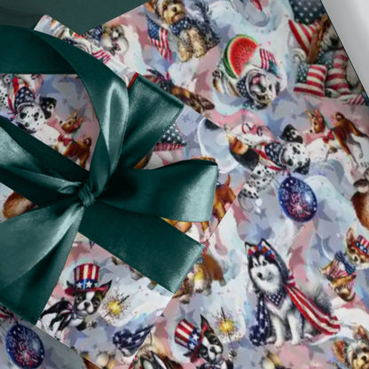 8 Patriotic Designs, 3 Pack Gift Wrapping Paper Sheets