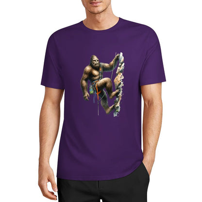 Bigfoot - Sasquatch Rock Climber Short Sleeve Cotton T-Shirt