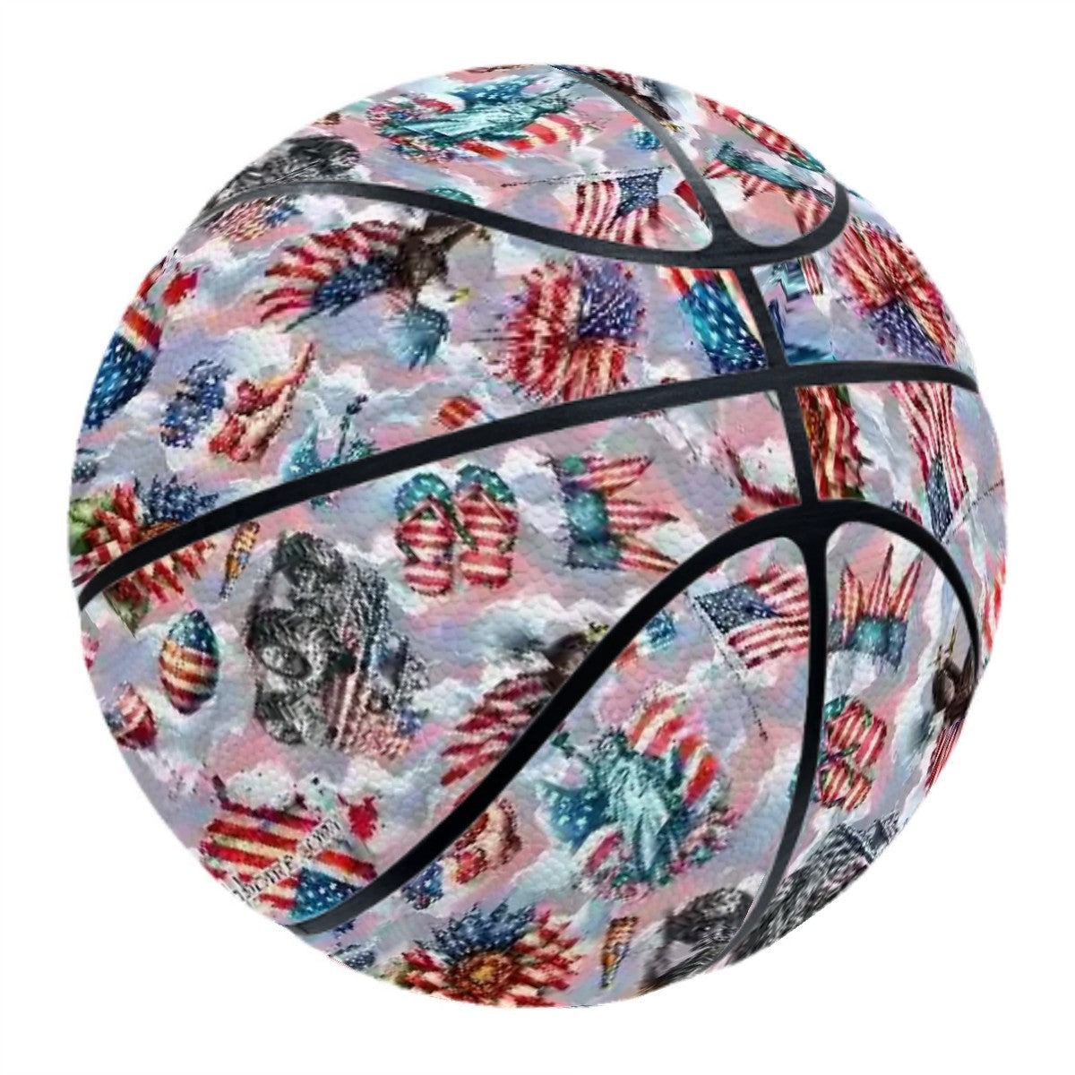 8 Patriot Designs, Leather Basketball