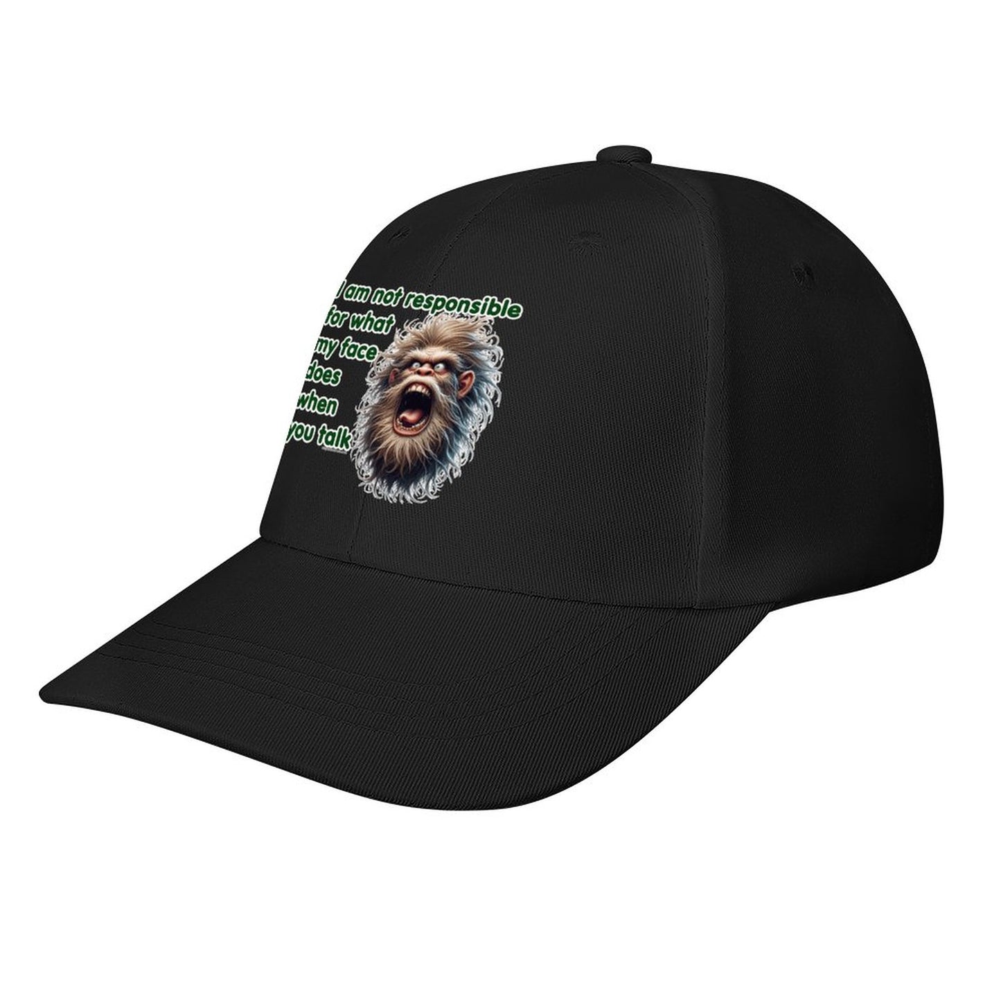 Bigfoot, Sasquatch “I am not responsible..", Baseball Cap – 8 Colors