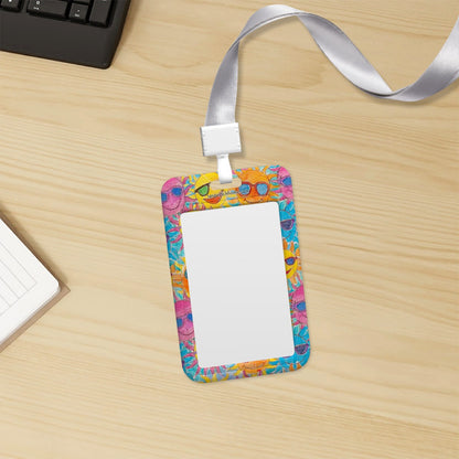 Sasquatch Bigfoot Teacher, Durable Double Sided Badge Holder