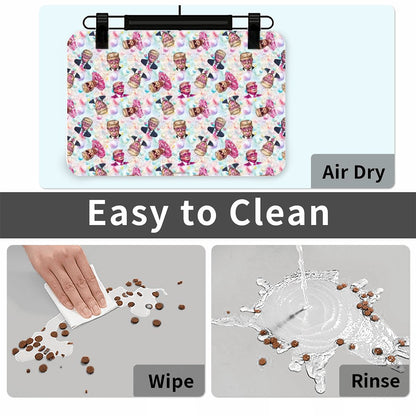 20 Donald Trump Designs, Waterproof Pet Food Mat