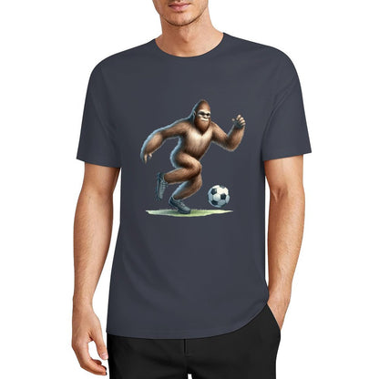 Bigfoot - Sasquatch Soccer (football) Short Sleeve Cotton T-Shirt