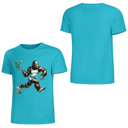 Bigfoot - Sasquatch Tennis Short Sleeve Cotton T-Shirt