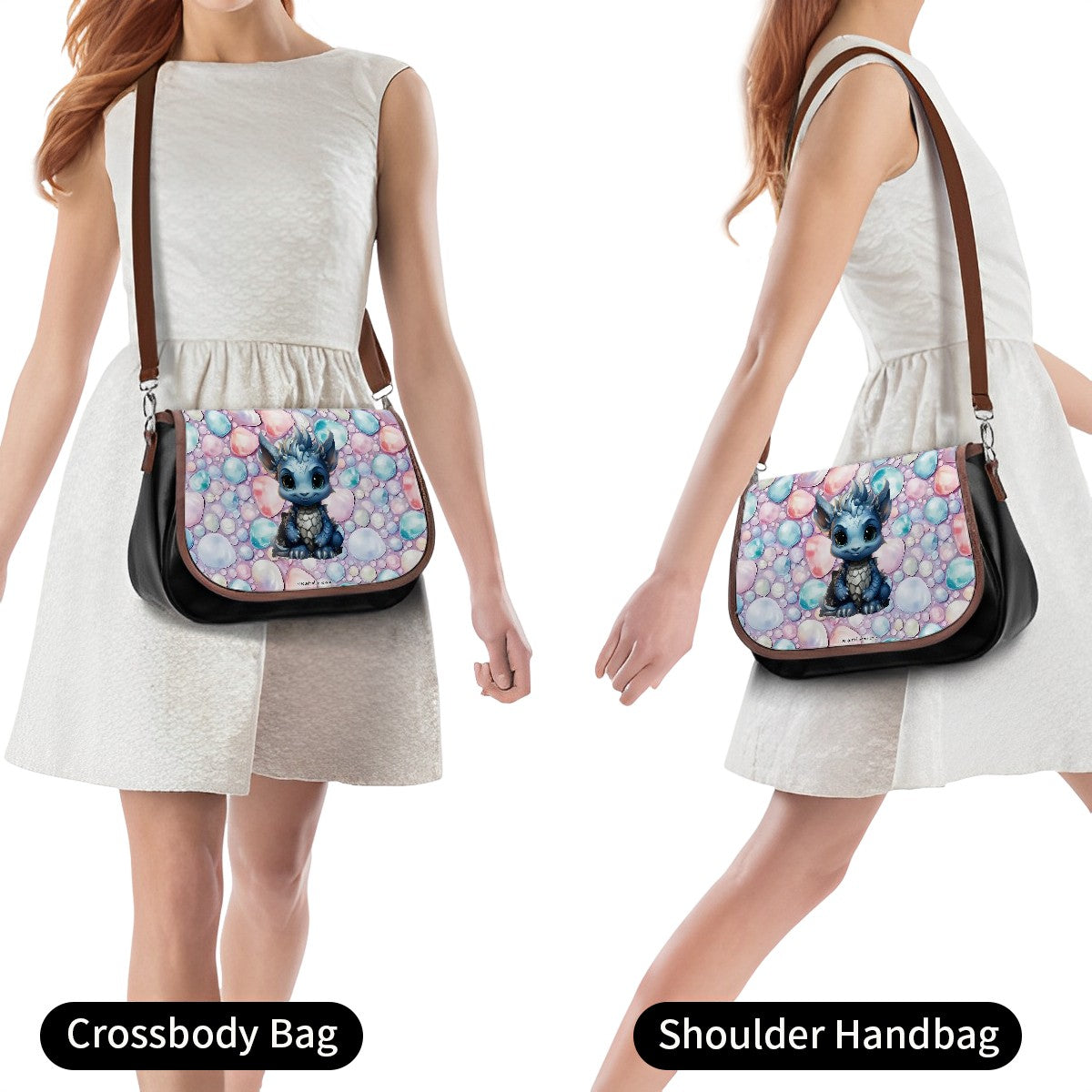 Baby Dragon, Leather Shoulder Bag / Purse