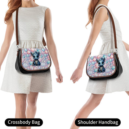 Baby Dragon, Leather Shoulder Bag / Purse