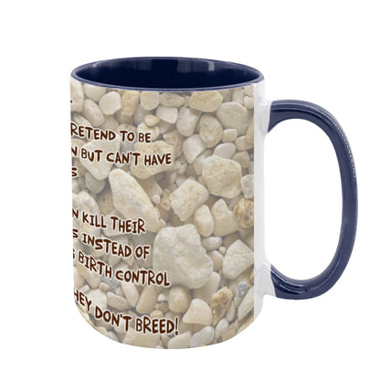 Sarcastic Sasquatch "The leftist..", Large 15 Ounce Colorful Mugs – Made In USA