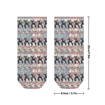 20 Donald Trump Designs, 8” Poly Ankle Socks