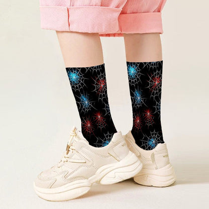 Colorful Spider Webs, Children’s Polyester Socks