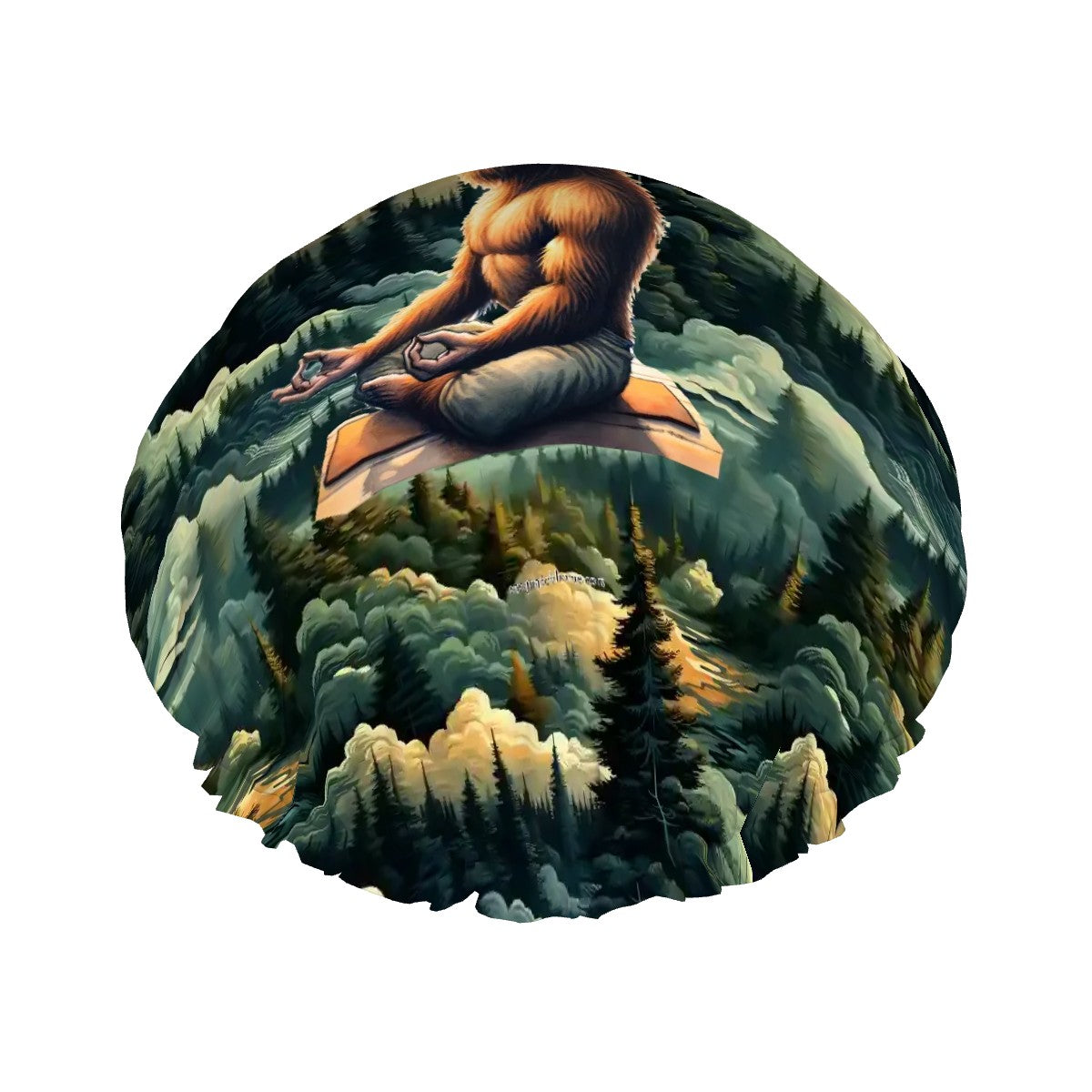 Zen Bigfoot / Sasquatch Cowboy, Reusable Shower Cap