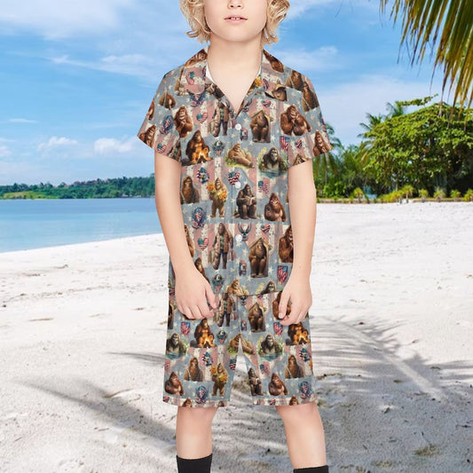 Bigfoot / Sasquatch Children's Casual Beach Outfit