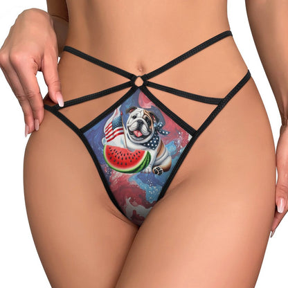 Patriot Bulldog, Sexy G String Thong for Women