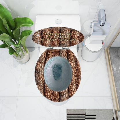Bigfoot / Sasquatch "A kiss for you.." Universal Toilet Seat