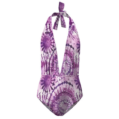 19 Tie Dye Designs, Deep V One Piece Swimsuit Women Customized Services