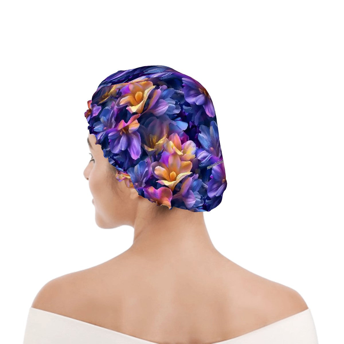 10 Flower Designs, Reusable Shower Cap