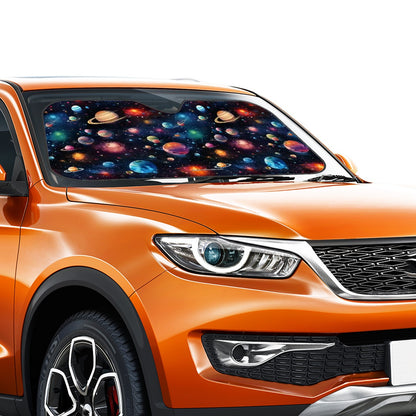 12 Galaxy Outer Space Designs, Auto Car Windshield Sun Shade