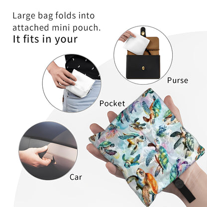 10 Animal Designs, Reusable Folding Bag