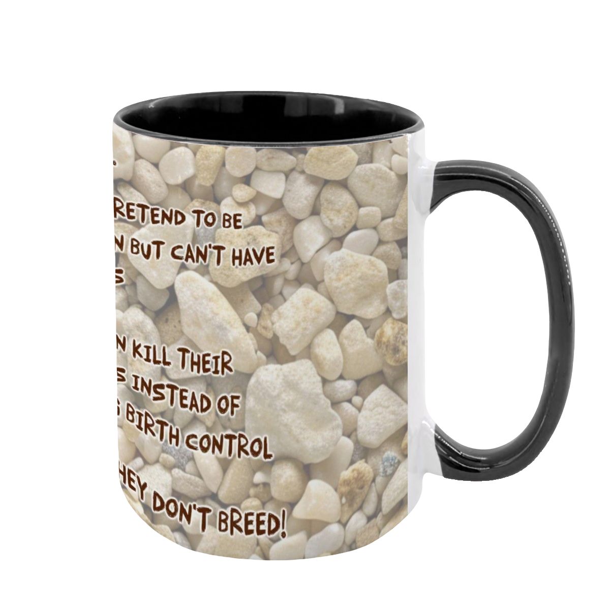 Sarcastic Sasquatch "The leftist..", Large 15 Ounce Colorful Mugs – Made In USA