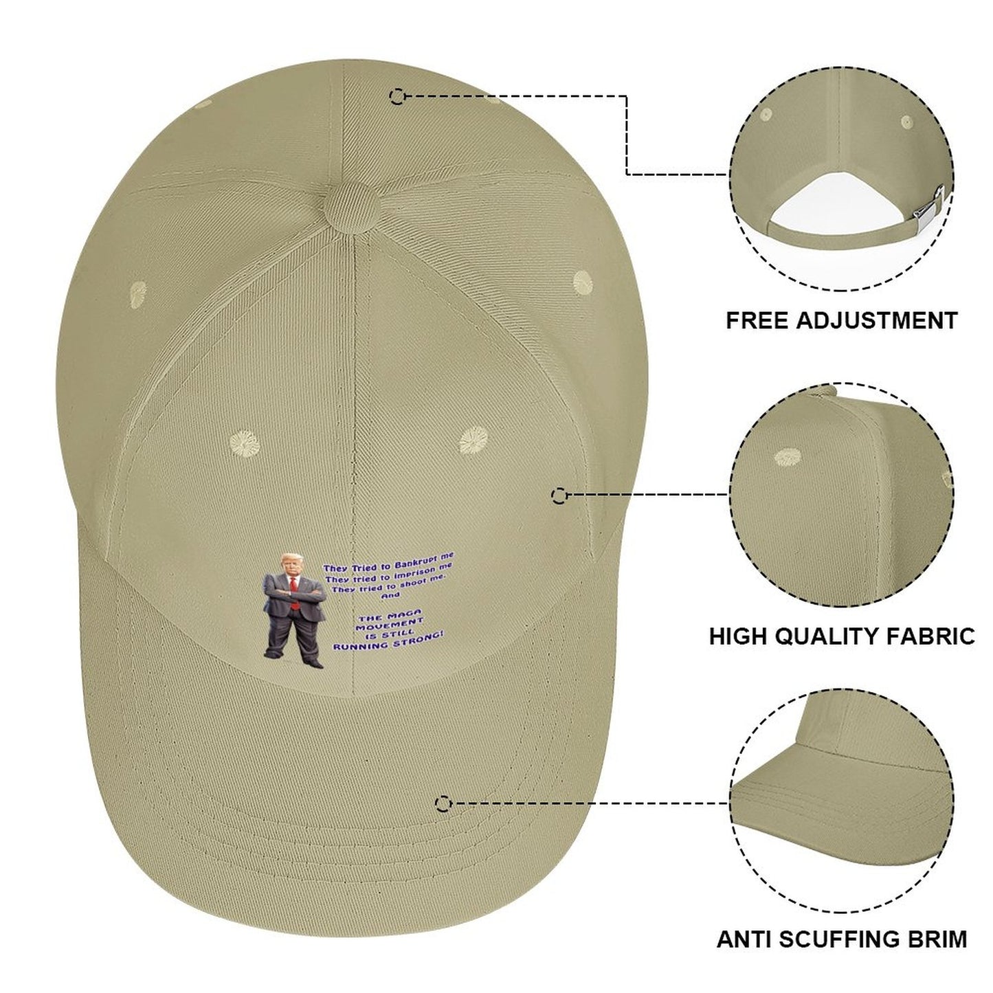 Donald Trump "They tried..", Baseball Cap – 8 Colors