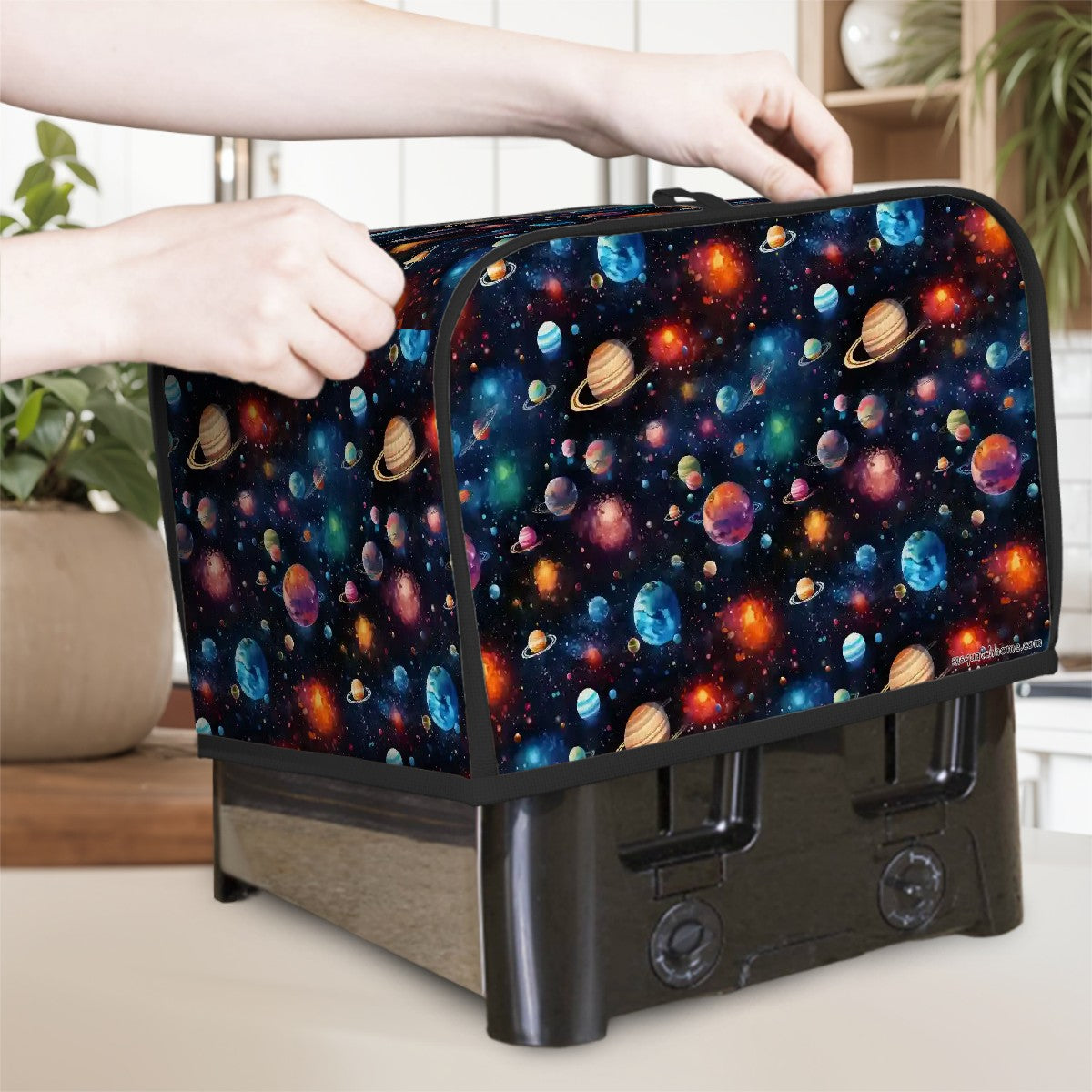 12 Galaxy Space Designs, 2 Slice Toaster Cover