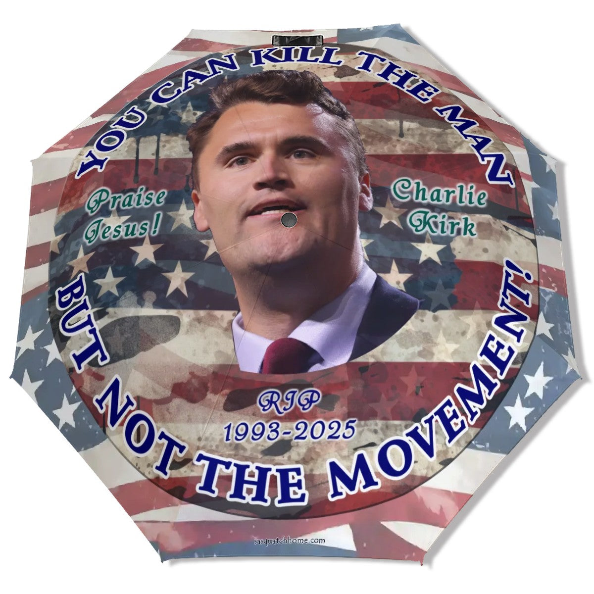 Charlie Kirk 38” UV Protection, Water Wicking Umbrella