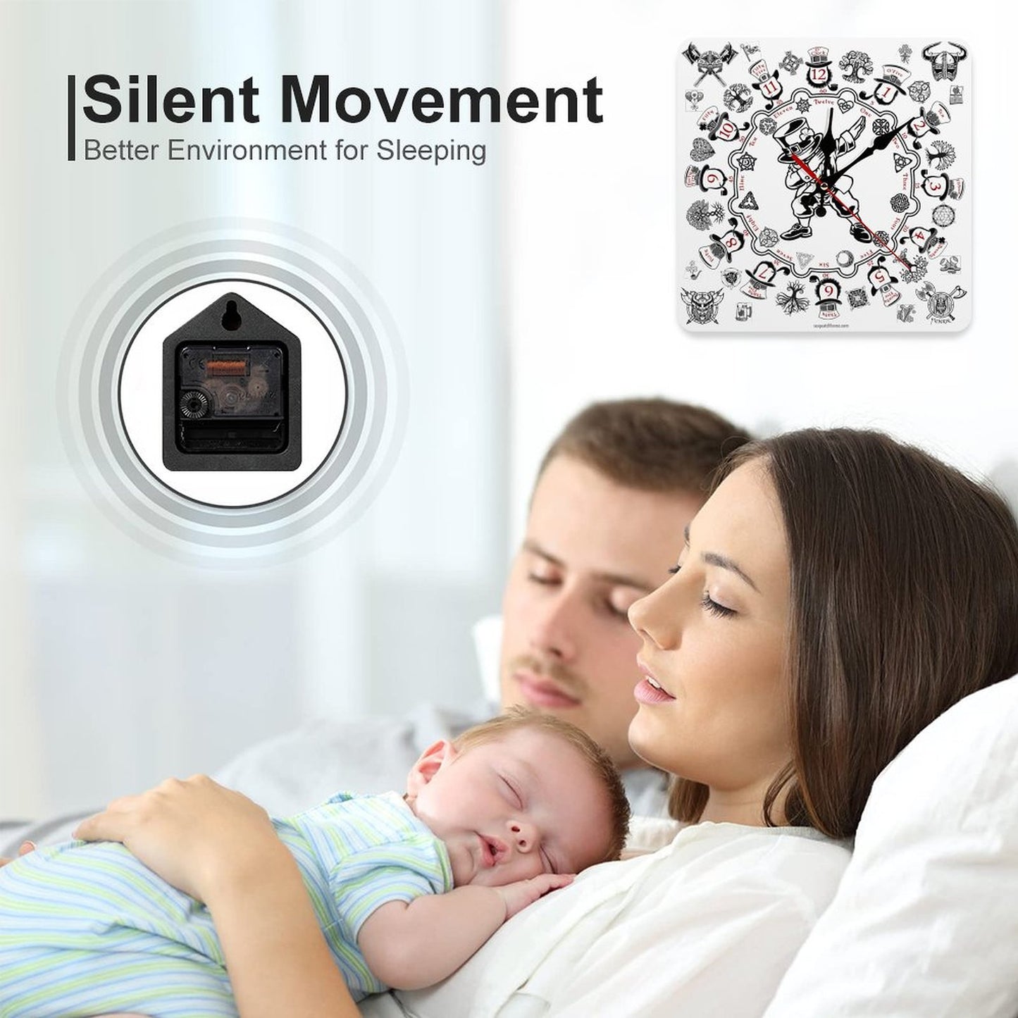 Leprechaun Dab, Square Wall Clock