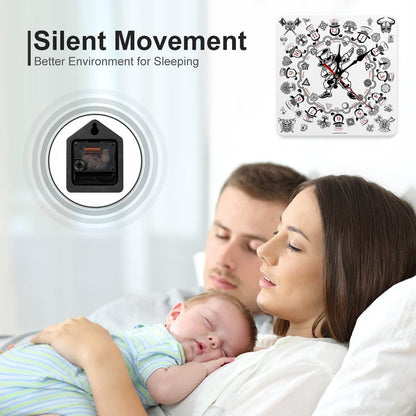 Leprechaun Dab, Square Wall Clock