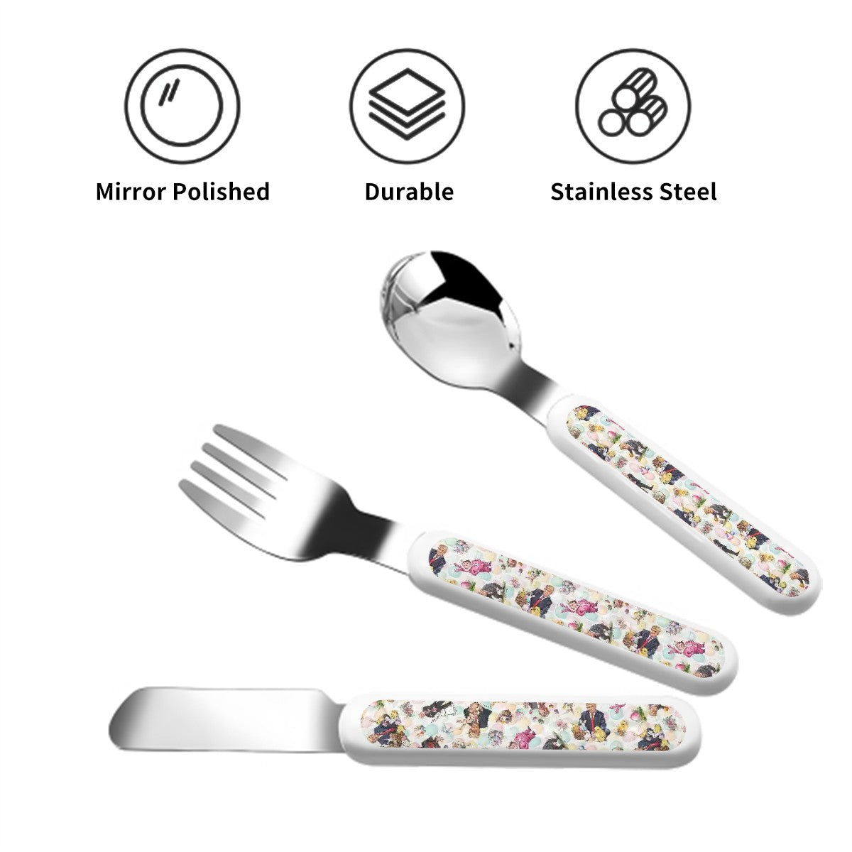 20 Trump Designs Kids Straight Handled Cutlery Set